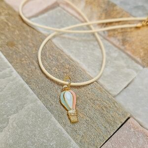 Handmade Pastel Hot Air Balloon Necklace